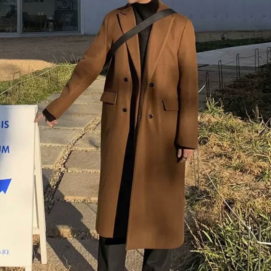 プロモーション最終日 メンズ ロングコート ラップコート ウールコート 韓国 9208 店舗をフォローしてクーポンをゲット