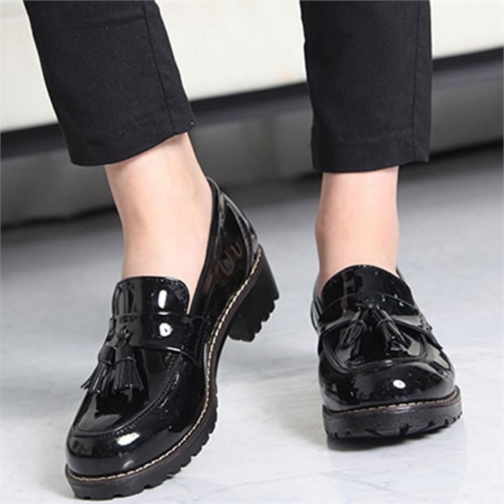 (ニナスパリ) タッセルエナメルローファー (0K611)