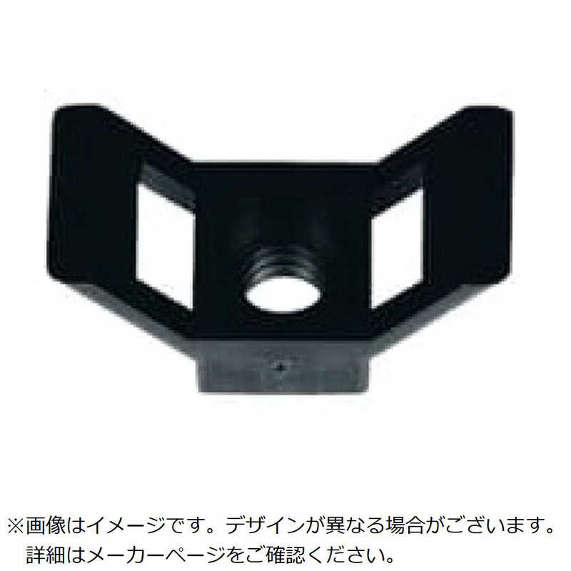 ABB　TY-Rap 結束バンド用クレイドル型マウントベース(ねじ固定タイプ) クレードル型マウンティングベース耐候(黒色)(小袋)タイ幅最大9mm100個入り　CT3401