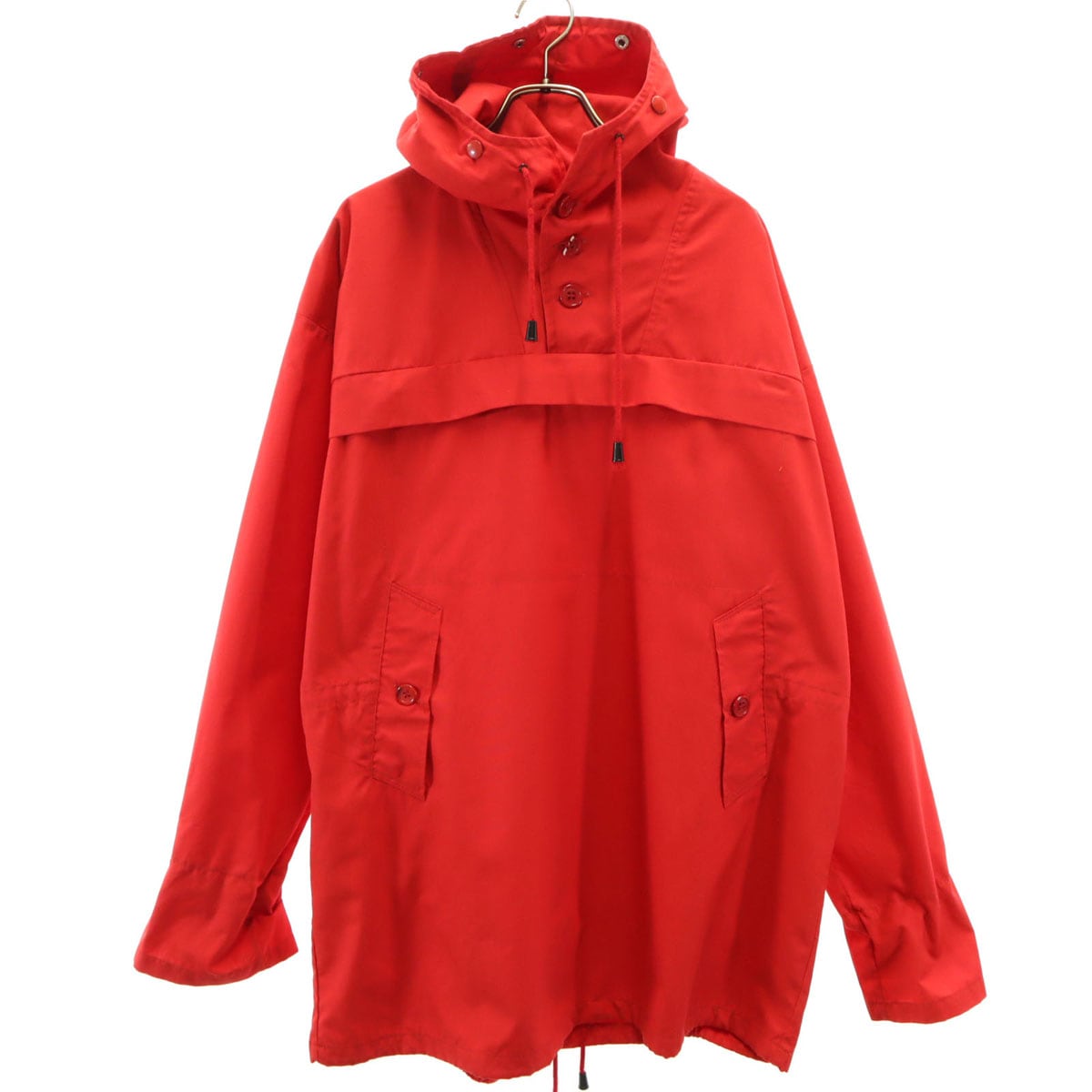 EURO WORK ユーロワーク 80s 90s オールド 長袖 プルオーバー ジャケット 52 レッド系 スノーパーカー メンズ 古着 5,511円