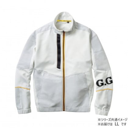 桑和 0522-00 長袖ブルゾン LLサイズ ホワイト(0) G.G.