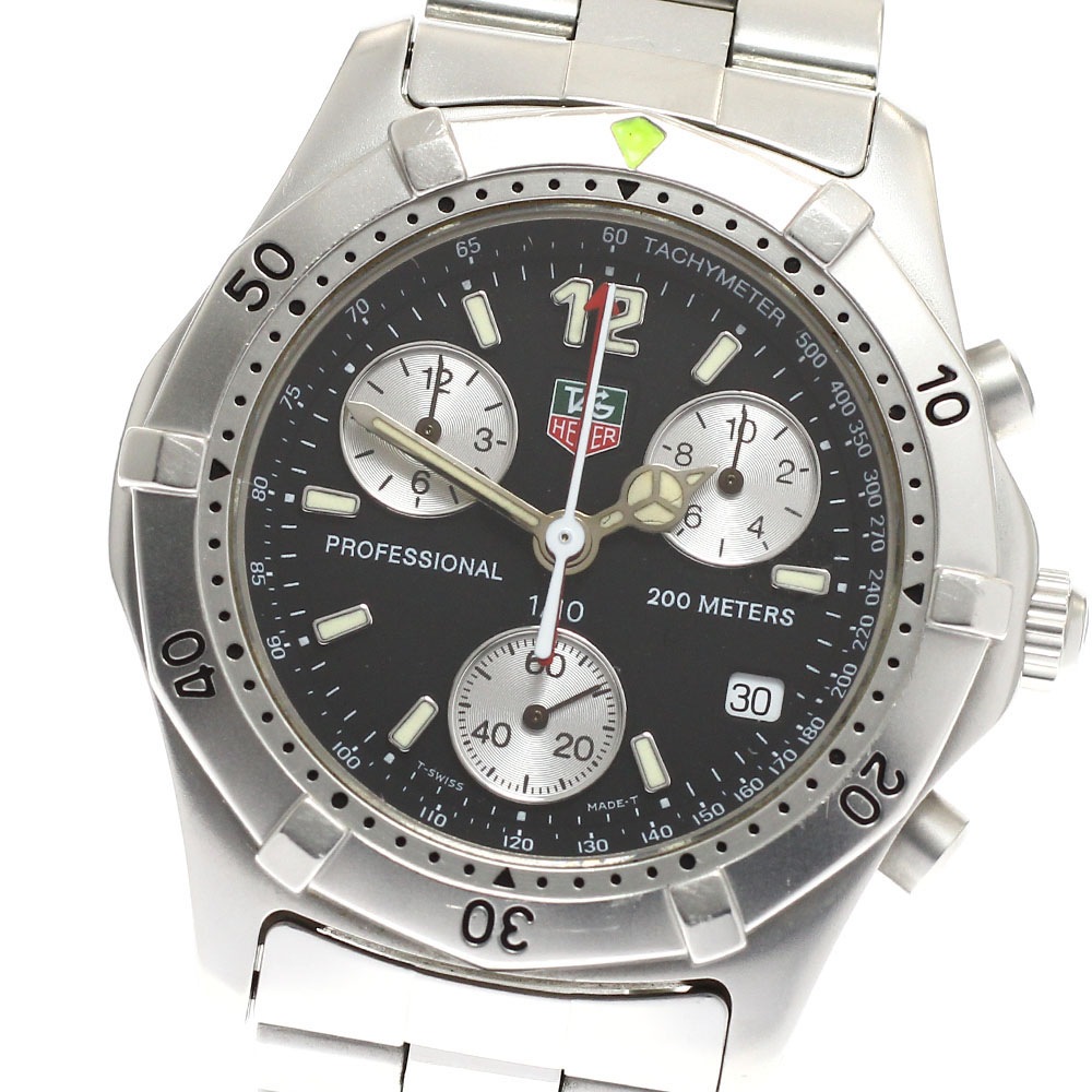 訳あり タグホイヤー TAG HEUER CK1110-0 2000シリーズ プロフェッショナル クロノグラフ クォーツ メンズ _922442【中古】