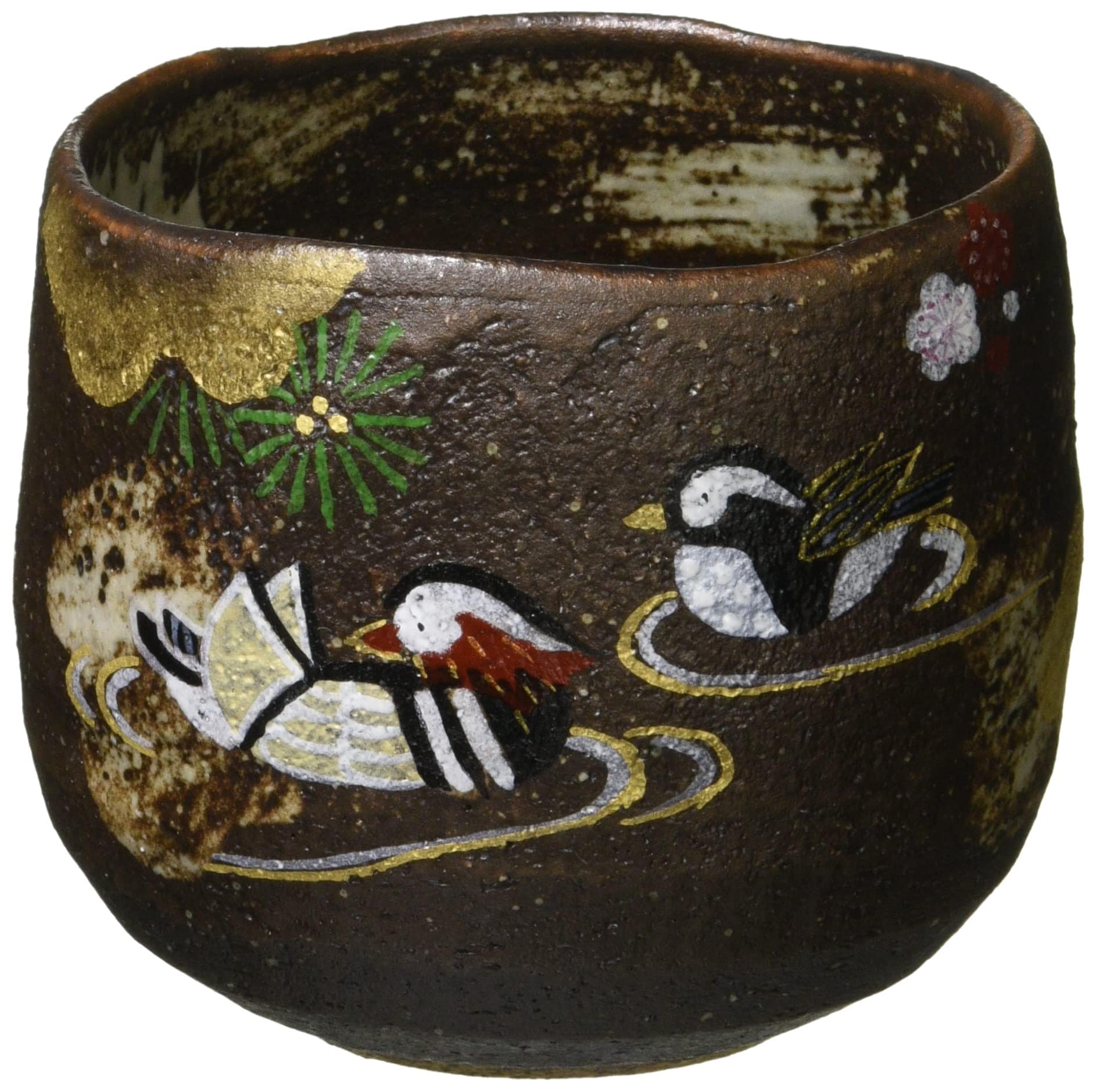 京焼 清水焼 八幡窯 湯呑 大 吉祥おしどり UBK204-01