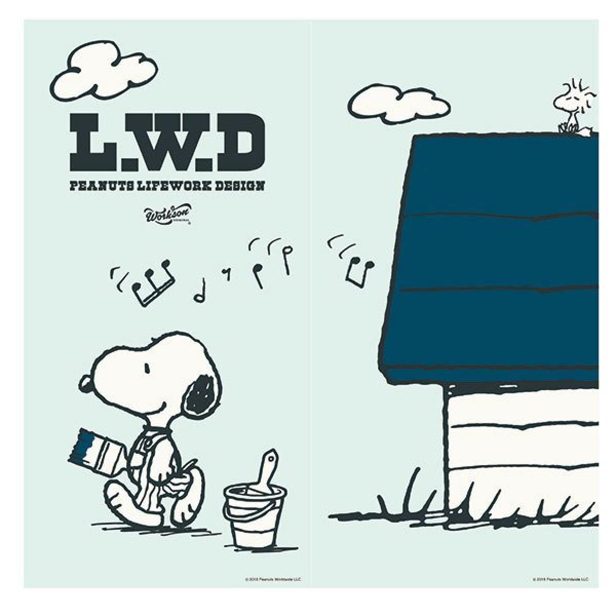 アサヒペン ふすま紙 ワークソン ピーナッツ（スヌーピー）ふすま紙 PAINT（ふすま紙2枚組用） 92cm×182cm WSP-001F スヌーピー