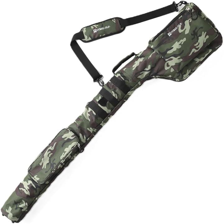 A級ティーチングプロ推薦 ゴルフクラブケース 練習用 超軽量 uy25(CAMO-GREEN)