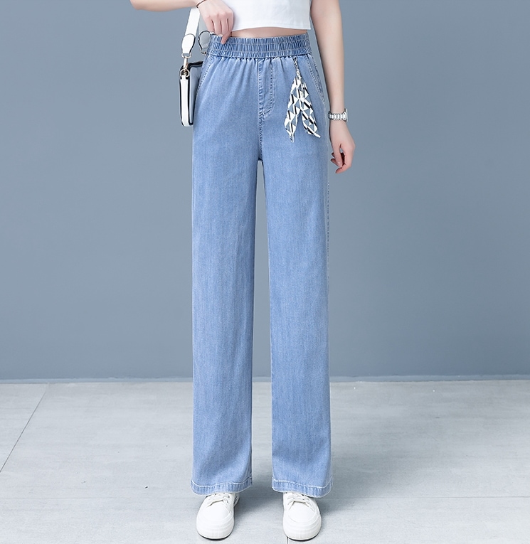 デニムパンツ トップス ボトムス パンツ デニムパンツ ロング ロング丈 ワイド ハイウエスト ウエストゴム デニム かわいい 大人可愛い きれいめ シンプル カジュアル 大人 上品 おしゃれ お洒落