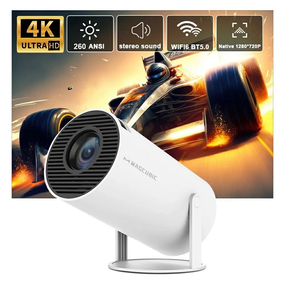 Magcubic プロジェクター HY300 PRO 4K Android 11 デュアル Wifi6 260ANSI Allwinner H713 BT5.0 1080P 1280*720P ホーム