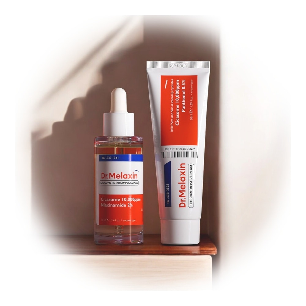 エクソソーム トラブル跡ケア 2種セット（クリーム50ml＋アンプル30ml） [鎮静+跡ケア+保湿]