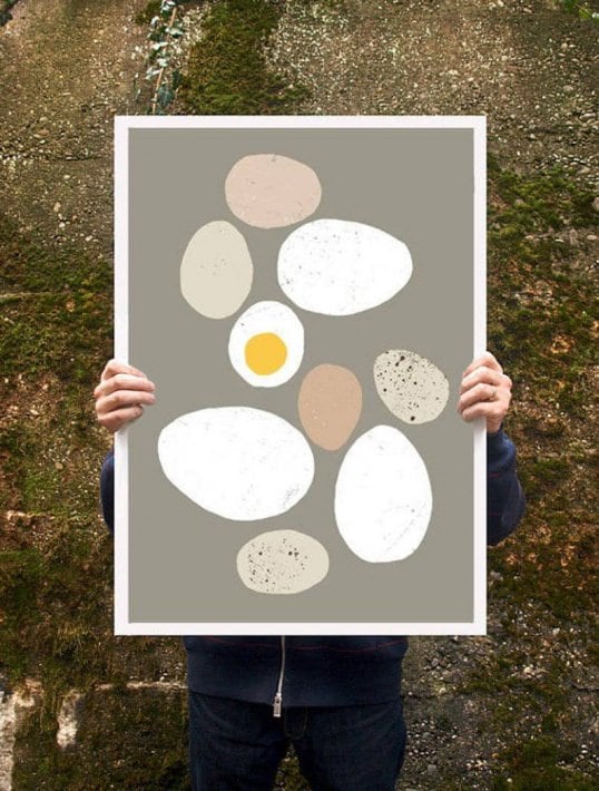 ANEK Eggs Poster アートプリント/ポスター (50x70cm)【北欧