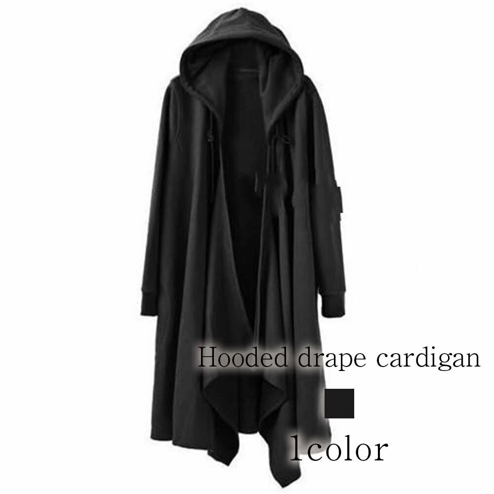 カーディガン メンズ フード付ドレープカーディガン 長袖 春 柄 ブランド オフィス ウール ゆったり 厚手 制服 おすすめ 秋 おしゃれ ニット ビジネス 綿 セーター ジャケット 暖かい アウター 5,426円