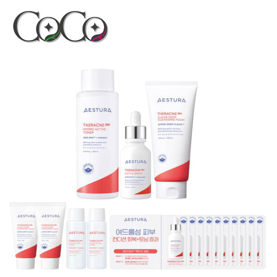 【正規品】テラクネ 365 アクティブ セラム 30ml+トナー 200ml+クレンジングフォーム 200g