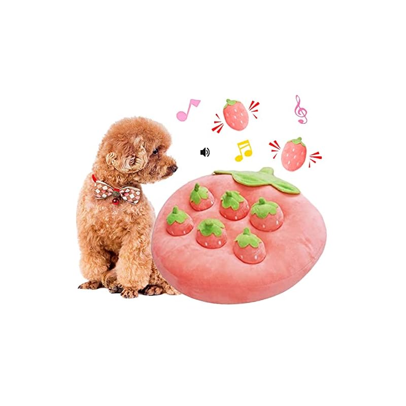 にんじん畑 犬 おもちゃ にんじん収穫隊 YCYHHHWノーズワークマット 知育玩具 ペット用品 犬のおもちゃ 噛む 運動不足 ストレス解消 家の破壊防止対策 (人参8個) (イチゴ)