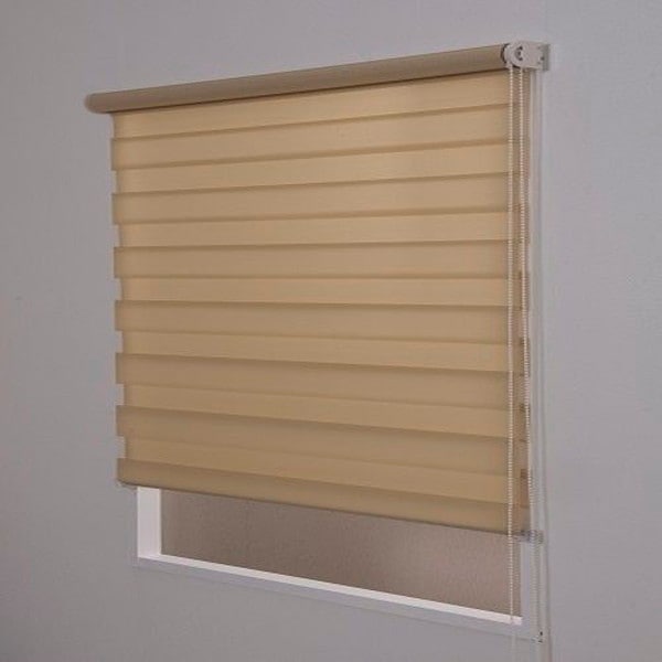 1028245-1028245 調光ロールスクリーン ゼブライト 横180縦190cm ベージュ メーカー直送