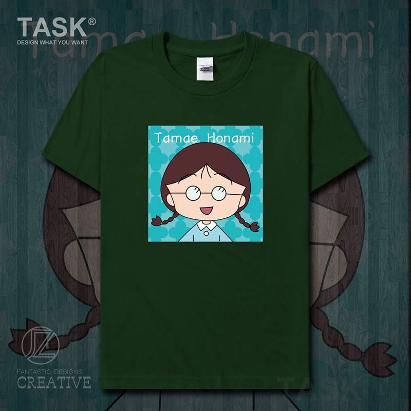 穂波玉さくらんぼかわいい同人まる子アニメ周辺純綿半袖tシャツ男女夏0004