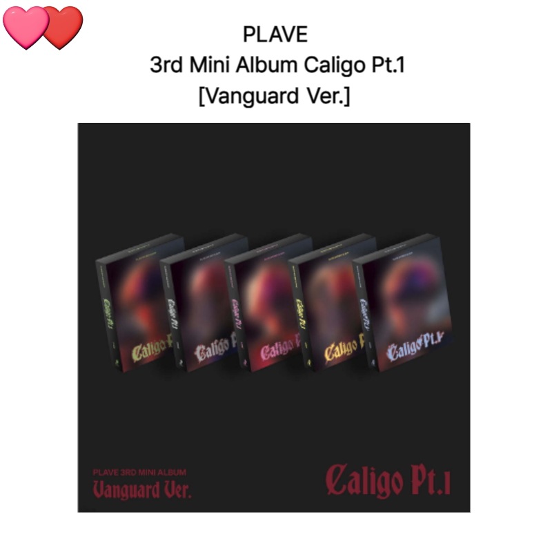 PLAVE 3rd Mini Album Caligo Pt.1 [Vanguard Ver.] 5種 SETチャート反映
