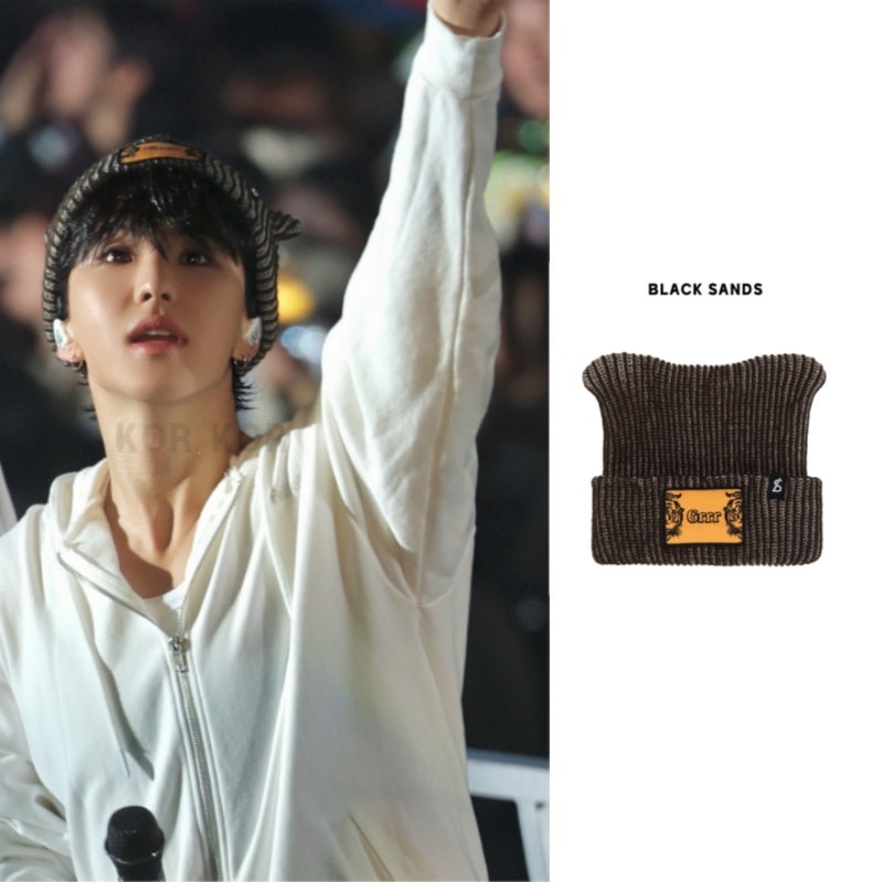 【SEVENTEENホシ着用】Animal Wappen tiger two tone ear beanie 公式正規品 レディース メンズ K-POP アイドル着用 大人気 韓国ファッション