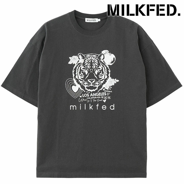メール便 タイガーショートスリーブティー [103253011005] TIGER S/S TEE レディース トップス 半袖Tシャツ CHARCOAL 正規取扱店