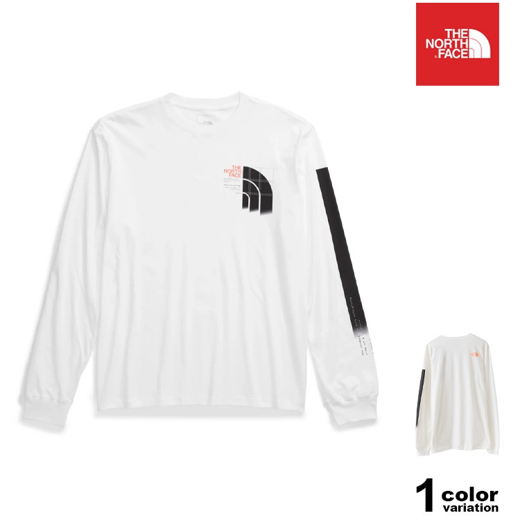 Tシャツ 長袖 ロンT メンズ ボックスロゴ ブランドロゴ ブラック 黒 大きいサイズ トップス メンズ レディース NF0A86WW 海外モデル