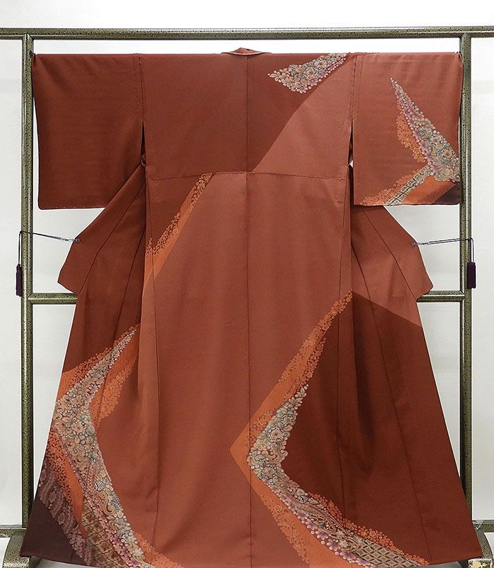 単衣 訪問着 新品仕立済 正絹 単衣 絞り辻が花模様 訪問着 新品 仕立て上がり 着物