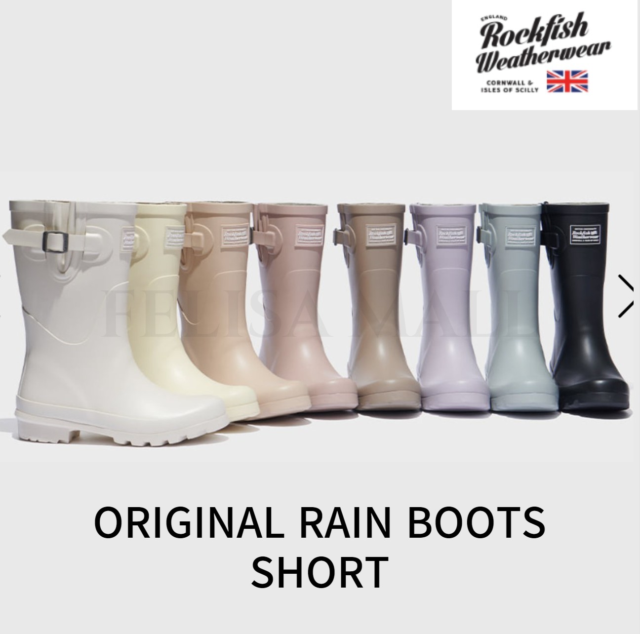 [ROCKFISH WEATHERWEAR] NEW ORIGINAL RAIN BOOTS 【SHORT】 - 8color - 韓国人気ブランド