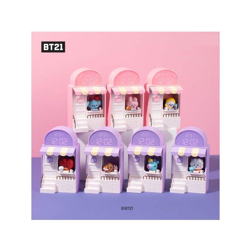 ラインフレンズBTSキャラクターBABYLED卓上ミニホームカフェ模型時計マイリトルバディインテリア