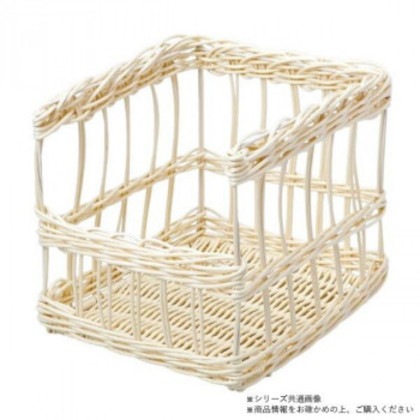 萬洋(まんよう) 樹脂フランスパンスタンド前開き(白・大) 91-109A