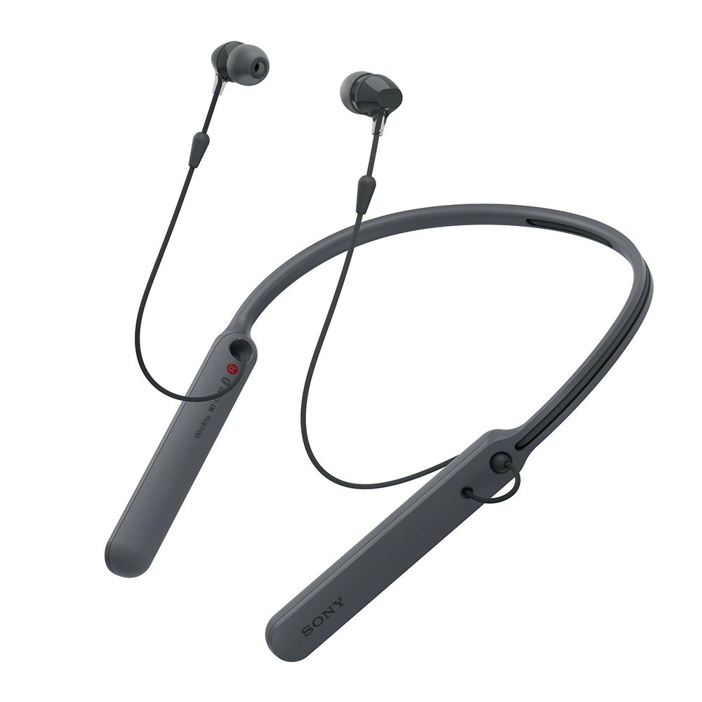 ソニー ワイヤレスイヤホン WI-C400 : Bluetooth対応 最大20時間連続再生 カナル型 マイク付き 2017年モデル ブラック WI-C400 B