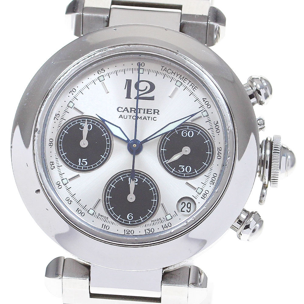訳あり カルティエ CARTIER W31048M7 パシャC クロノグラフ 自動巻き ボーイズ _740889【中古】