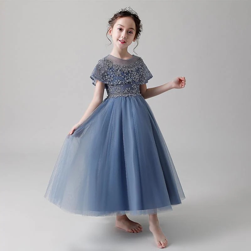 発表会ドレス子ドレスピアノワンピース結婚式キッズドレスコンクールフォーマルロングフラワーガールショット春夏七五三