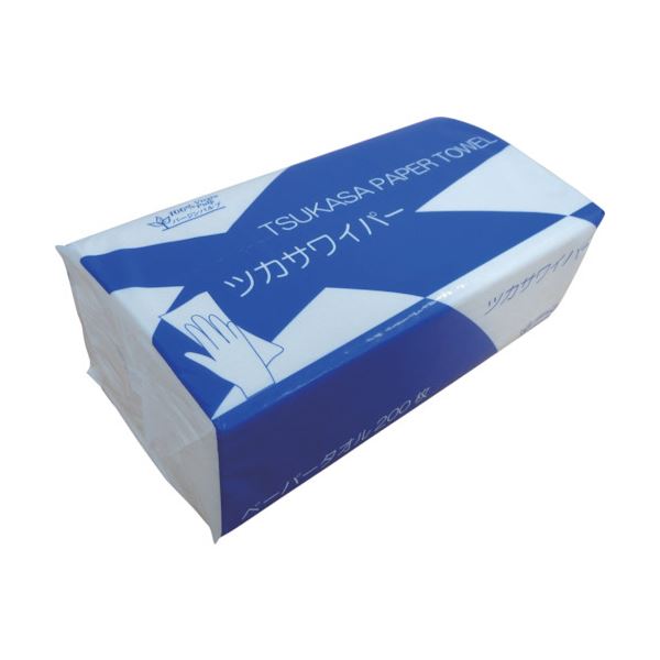 司化成工業ツカサワイパー（ペーパータオル） TW-30 1ケース（8000枚：200枚x40パック）