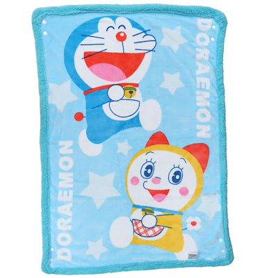 Qoo10] ドラえもん 4way もこもこ ブランケ : 寝具・ベッド・マットレス