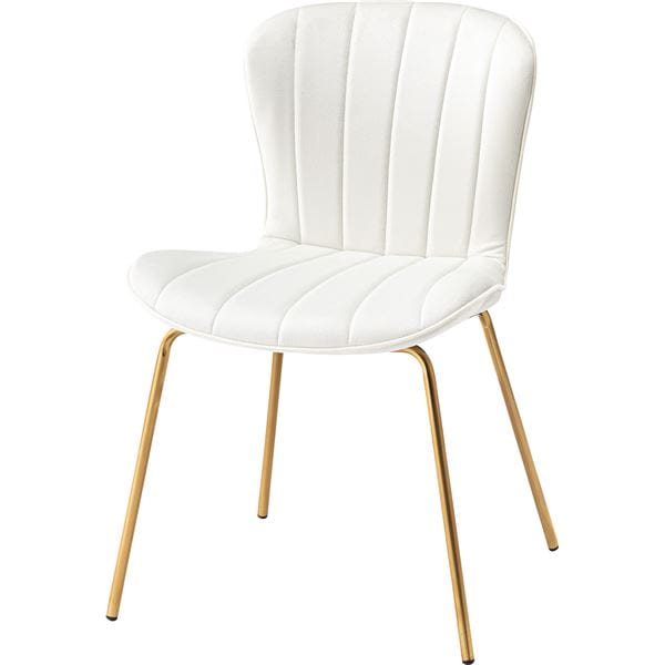 パーソナルチェア 約幅49×奥行53×高さ75×座面高43cm アイボリー スチール リビング ダイニング インテリア家具 組立式