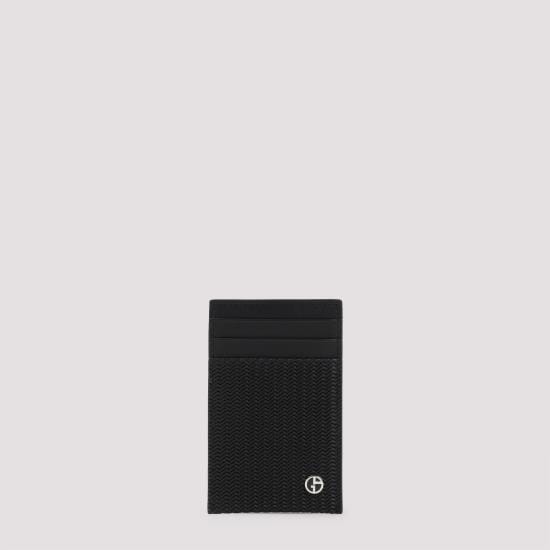 GIORGIO ARMANI Men Business Card Wallet Y2R697 YS16E 80001 NERO