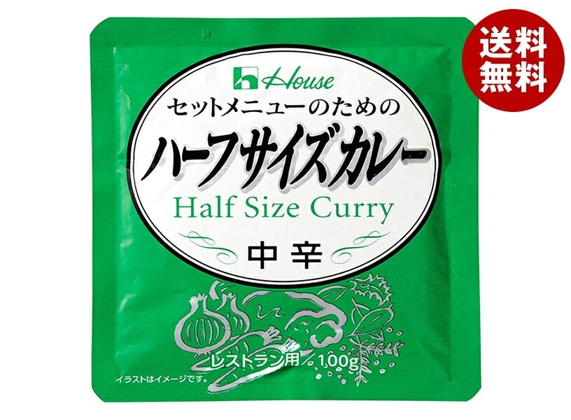 ハウス食品 ハーフサイズカレー 100g×36袋入×(2ケース)