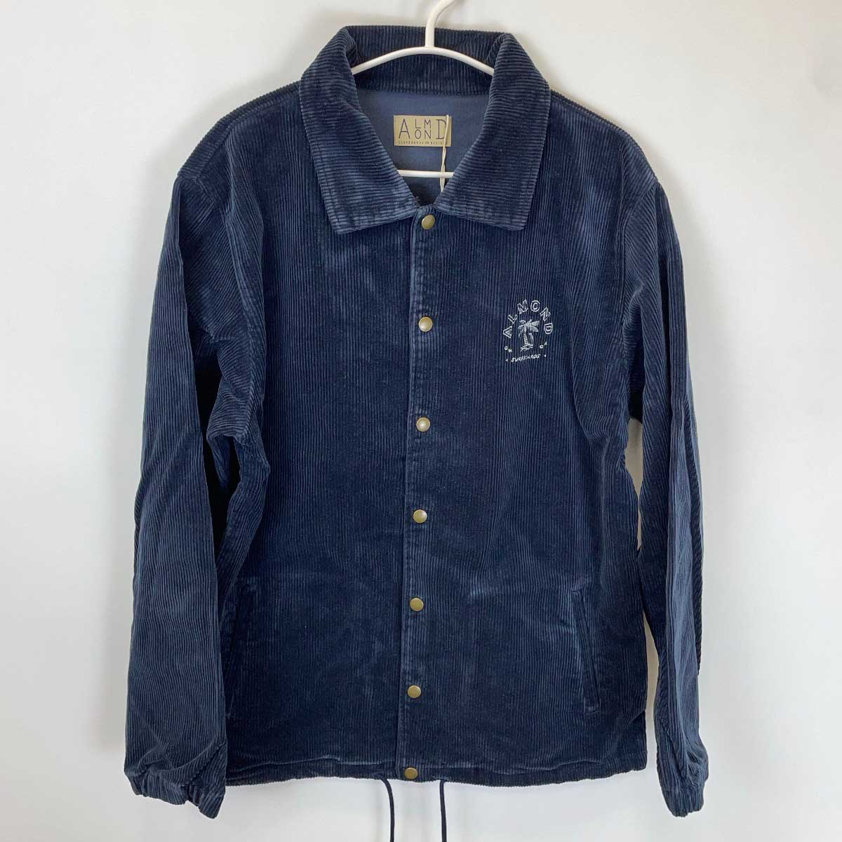 【中古・未使用品】Almond Surfboards & Design アーモンド サーフボード デザイン COUDUROY COACH コーデュロイ コーチ ジャケット L ネイビー OZ0008