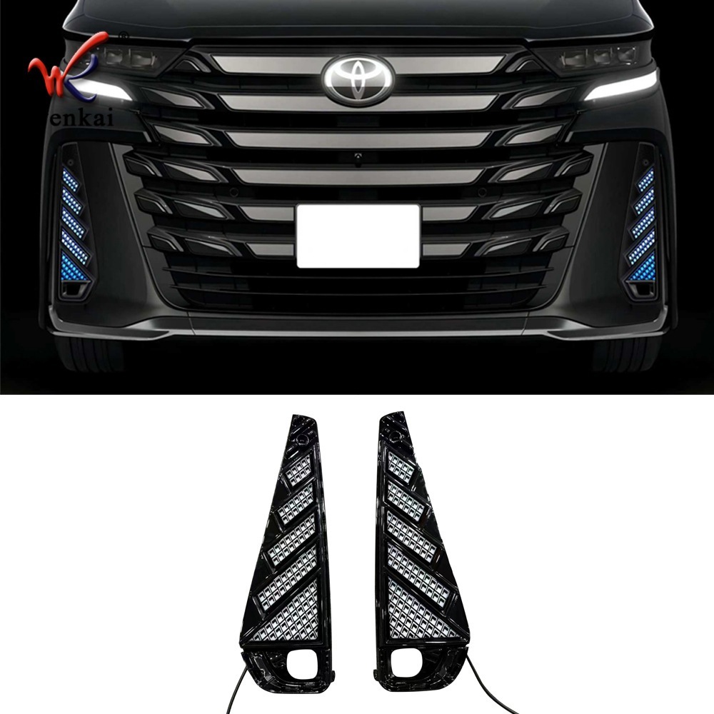 ヴェルファイア デイタイムランニングライト＆フロントフォグランプ 24車種適用 ヴェルファイア 40系 3色ledウインカー