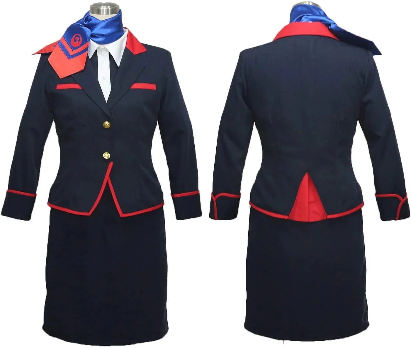新作入荷 日本航空JAL CA制服 ステージ服 ハロウィン クリスマス イベント 変身 仮装 変装 制服 大人用 文化祭 学園祭