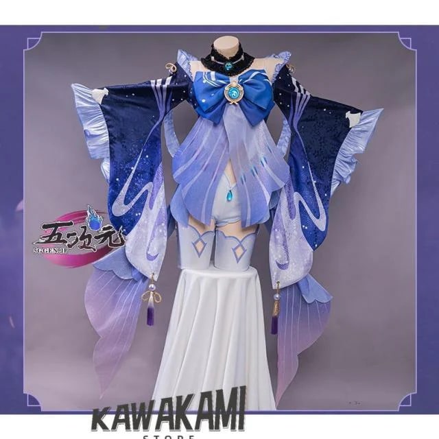 Uwowo　原神　コスプレ　珊瑚宮心海 さんごのみやここみ　衣装　ウィッグ　靴　武器　追加可