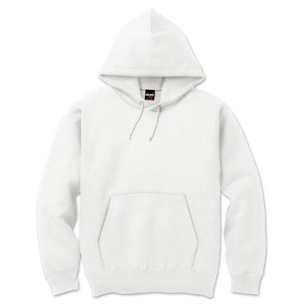 裏起毛 プル パーカー XXLサイズ ホワイト 12.5oz ヘビーウェイト 綿混 コットン混 保温力抜群 男女兼用 プルオーバー