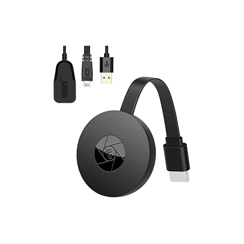 Anycast クロームキャスト ミラーキャスト1080P 無線HDMI レスモード切替え不要の簡単接続 大画面/動画転送 HDMIミラーキャストスマホテレビ接続 iOS＆Android＆Window