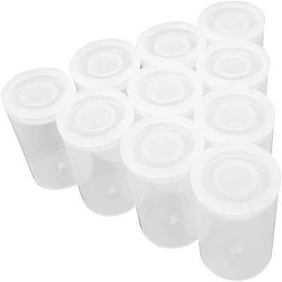 他サイト： 保管に便利 プッシュバイアル 30ml 液漏れ防止 保存容器 フィルムケース 小物入れ( クリア, 20個セット)の商品画像