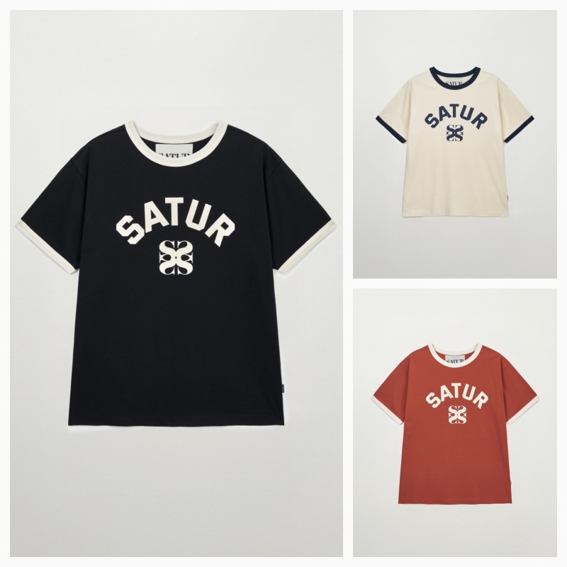 【SATUR】 26SS ARCH LOGO RINGER T-SHIRT : 3COLORS