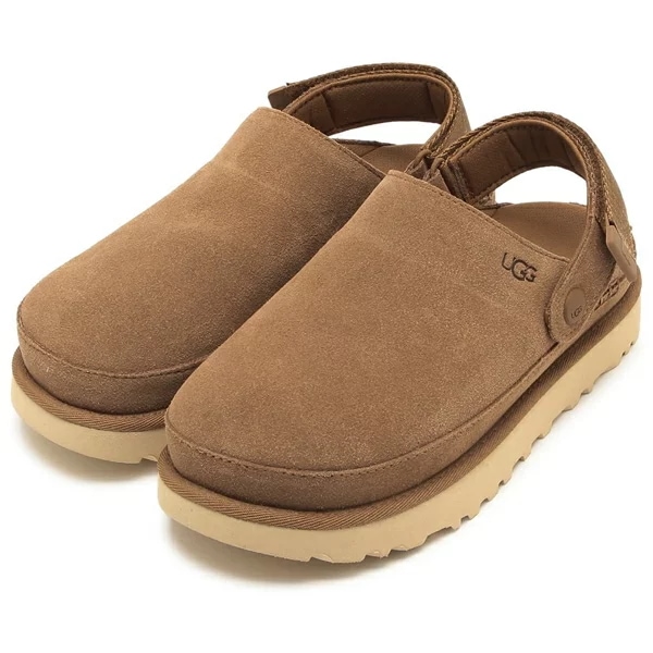 厚底 サンダル ゴールデングロー スライドグロー クロッグ サボ ブラウン レディース 1138252 CHE