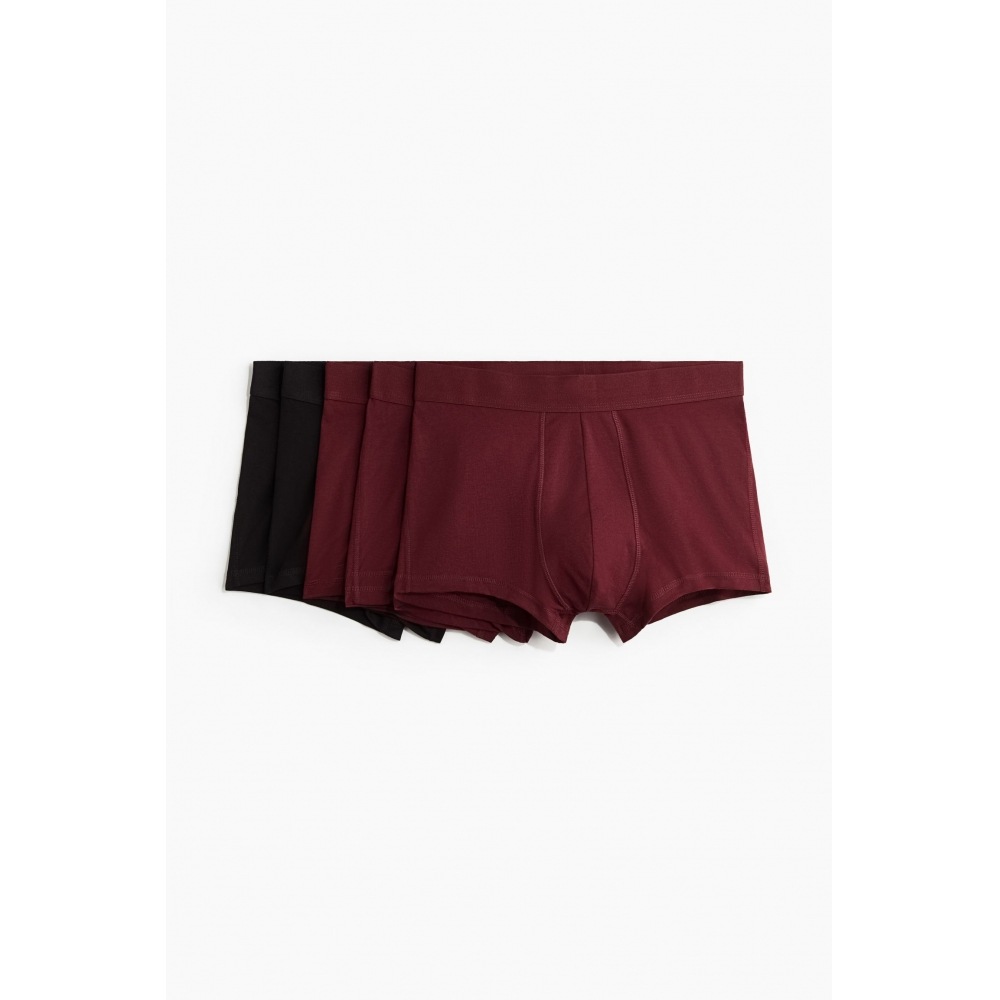 H&M ローズ 5パックダークレッド/ブラック