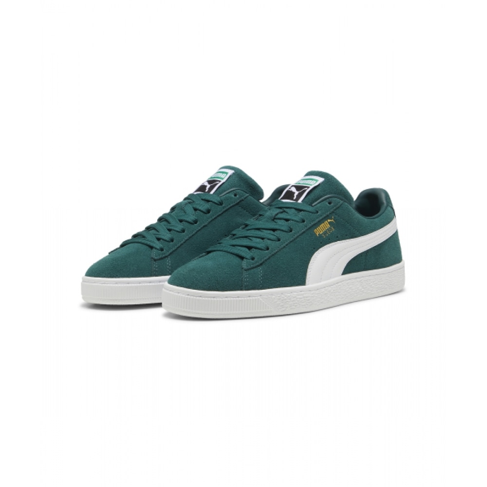 プーマスエードクラシック-グリーン:ホワイト/ 399781-15