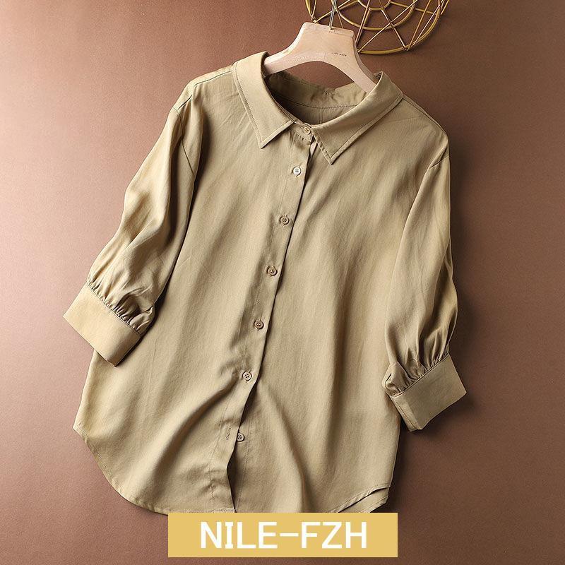 シャツ レディース ロング 長袖 半袖 ブラウス ロングシャツ 春 夏 春服 夏服 きれいめ トップス カットソー カジュアル 体型カバー