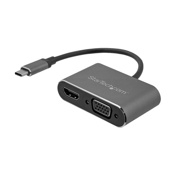 StarTech.com 2in1 USB TypeC-VGA/HDMI変換ディスプレイアダプタ 4K/30HzUSB-Cマルチアダプター CDP2HDVGA 1台