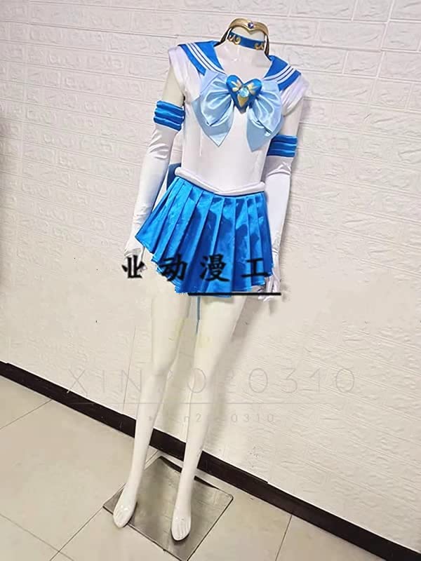 美少女戦士セーラームーン/マーキュリー レオタード 光沢スパンデックス コスプレ衣装