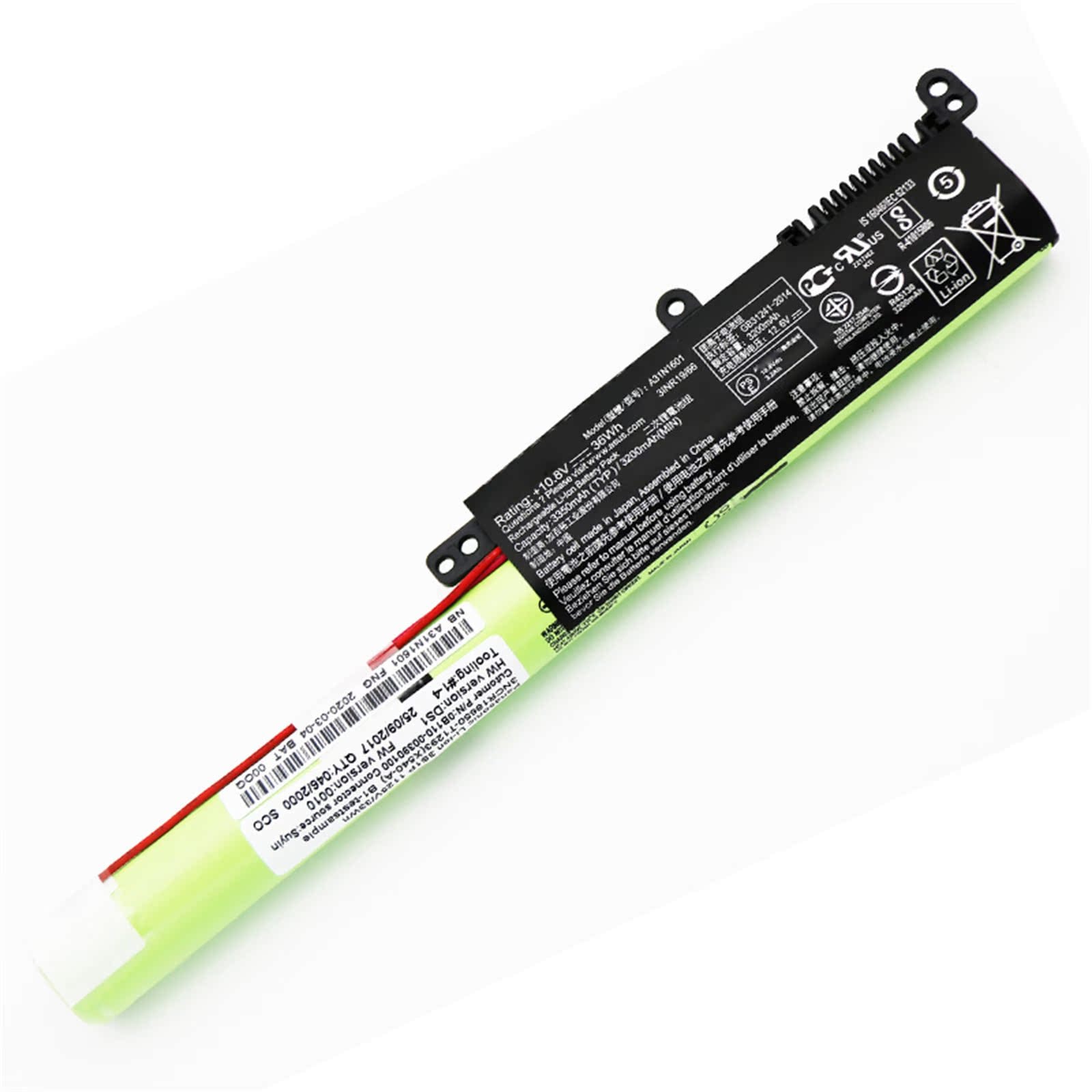 A31N1601 電池・Asusノートパソコン互換 36Wh/3350mAh A541U F541U R541U R541UA X541A X541S X541U X541UV A31N1601 交換
