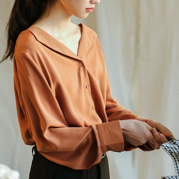 体型カバーチュニック ン素材トップス シフォンブラウス レディース おしゃれ ブラウス 長袖 ン素材トップスサ 母の日 母の日-0003751